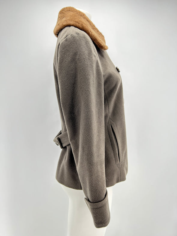 Veste en laine à col