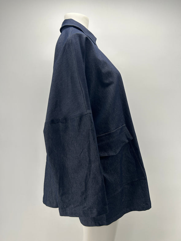 Veste longue en jean