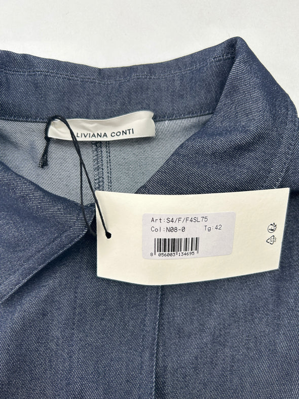 Veste longue en jean