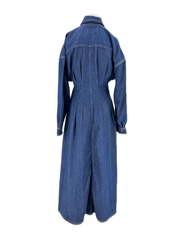 Robe en denim bleue