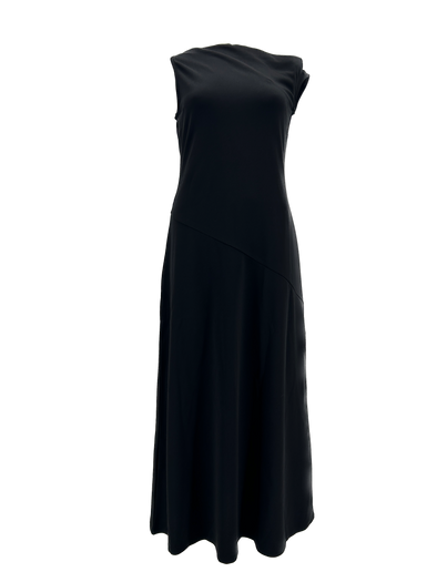 Robe noire asymétrique