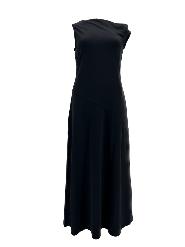 Robe noire asymétrique