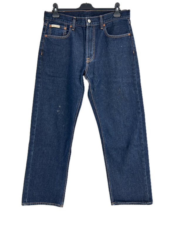 Jean bleu brut "Signature 90s straight"