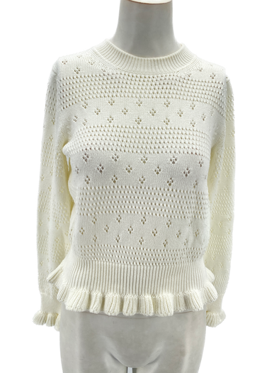 Pull en dentelle de coton