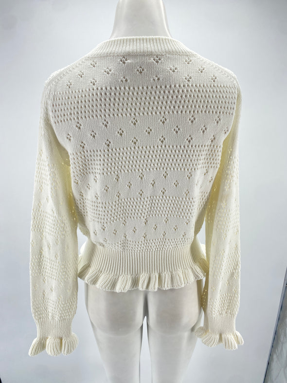 Pull en dentelle de coton