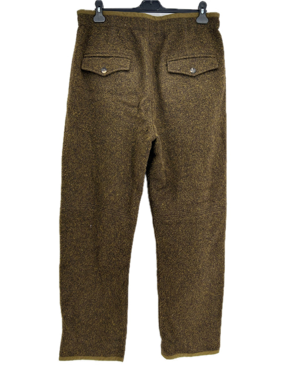 Pantalon en laine kaki