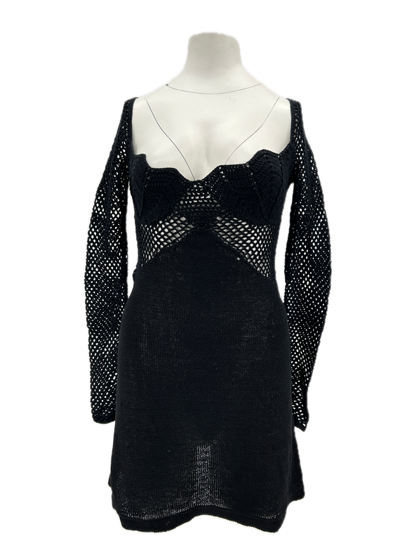 Robe en crochet noire