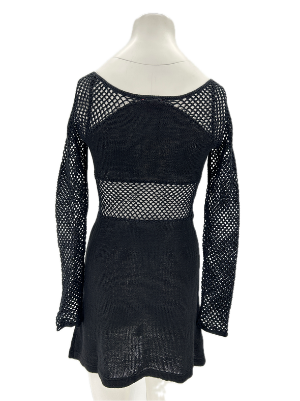 Robe en crochet noire