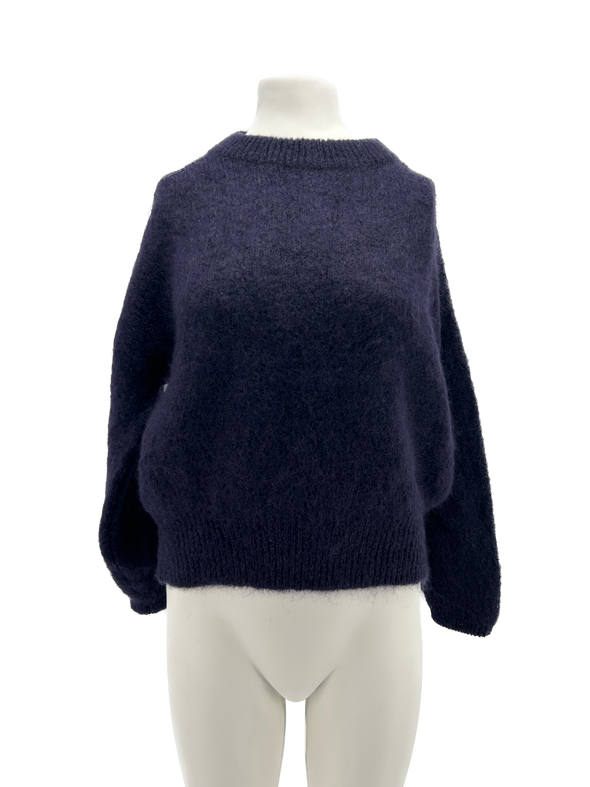 Pull bleu marine en mohair