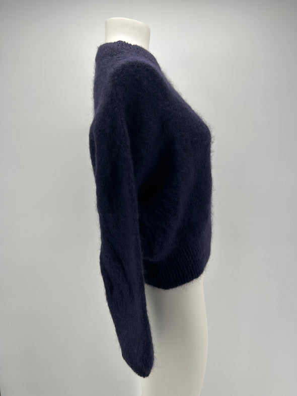 Pull bleu marine en mohair