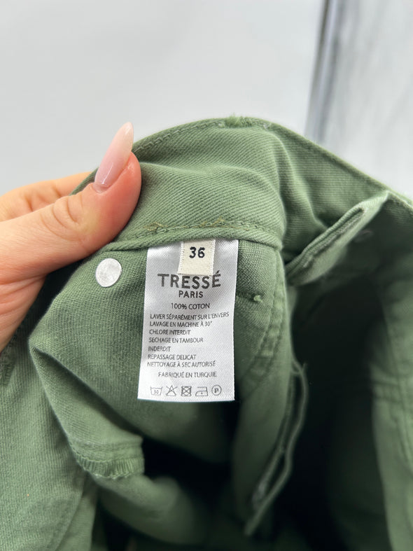 Jean cargo vert