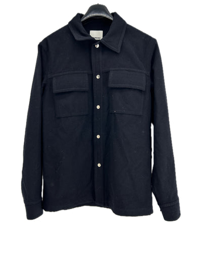 Chemise en laine noire