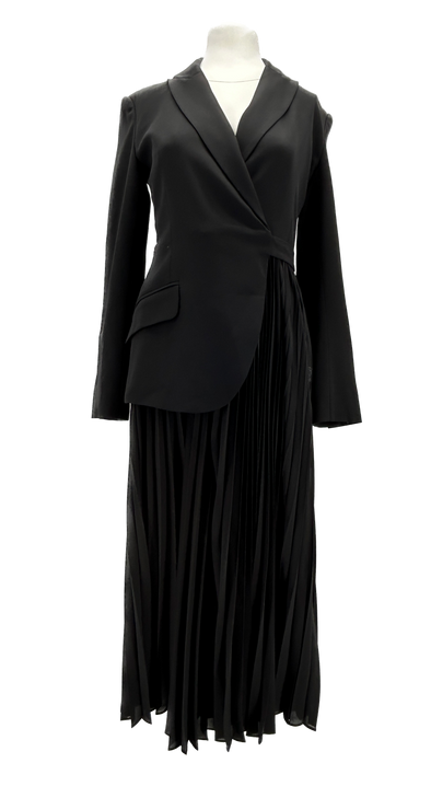 Robe blazer noir "Ambretta"