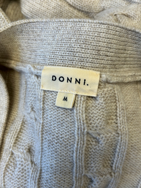 Cardigan torsadé beige