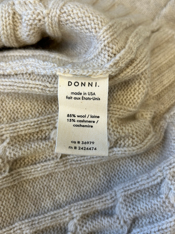 Cardigan torsadé beige