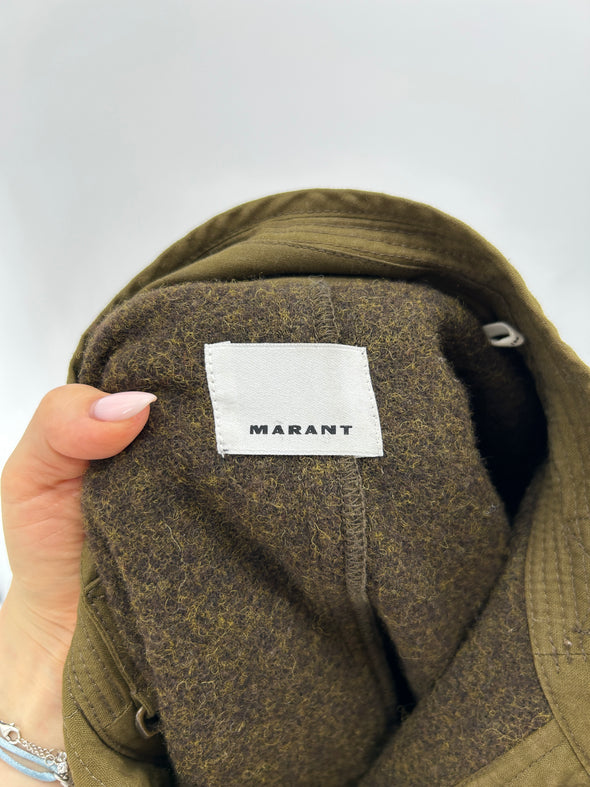 Veste en laine kaki
