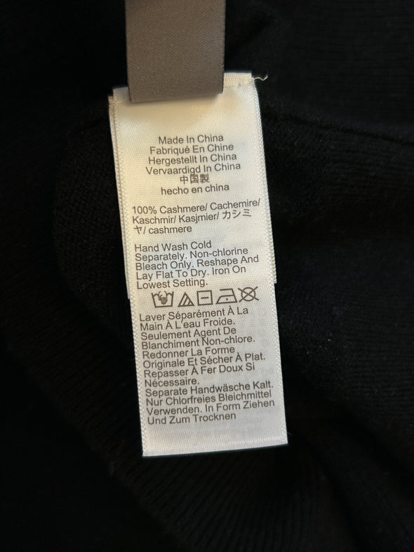 Pull noir en cachemire