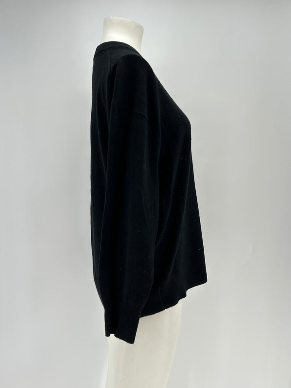 Pull noir en cachemire