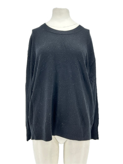 Pull noir en cachemire