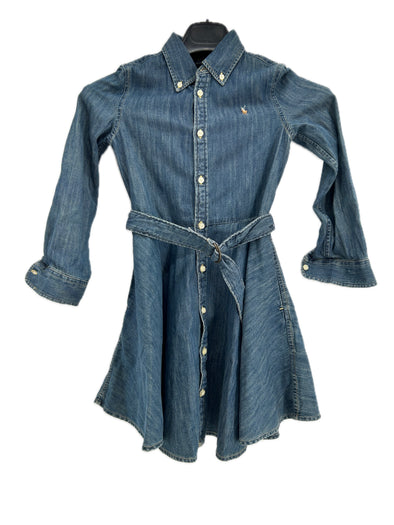 Robe en denim bleue