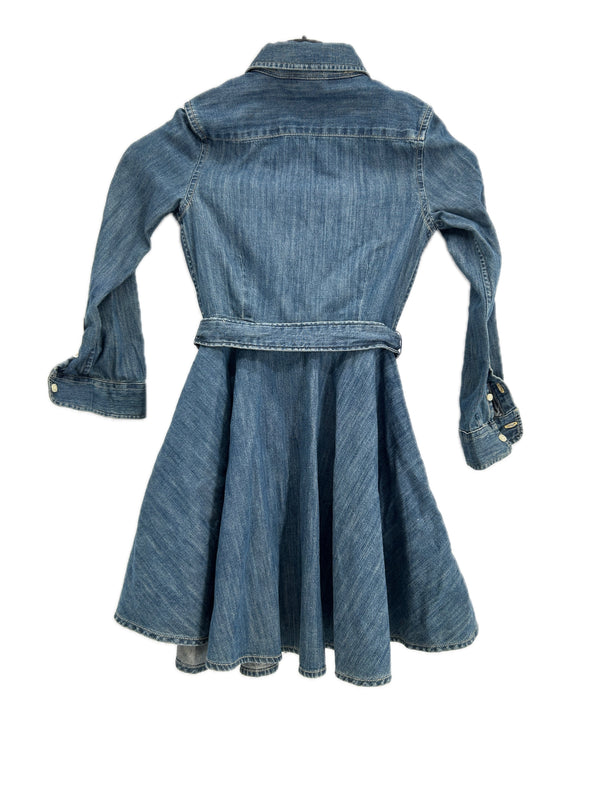 Robe en denim bleue