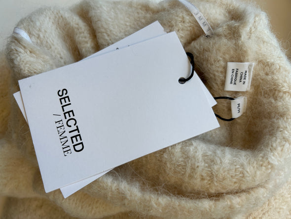 Pull écru en alpaga