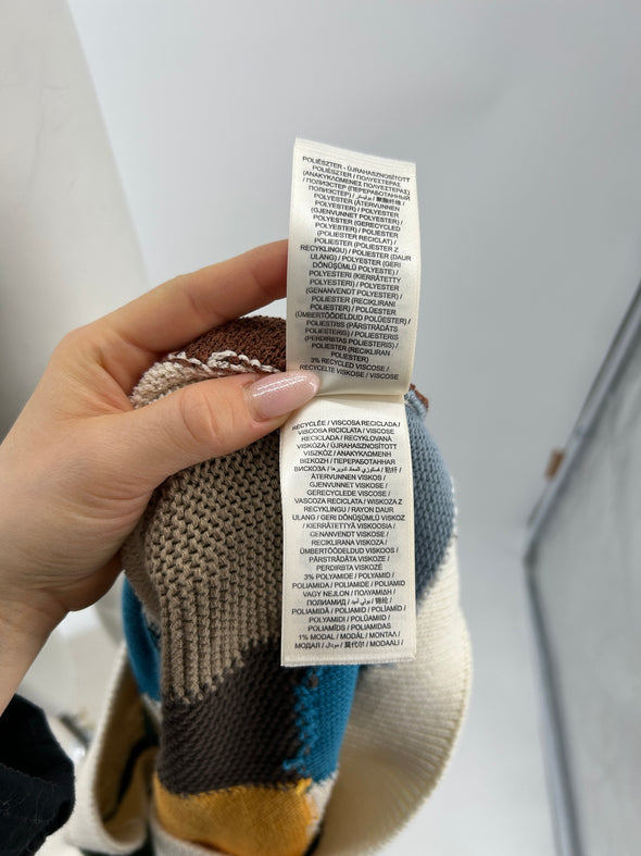 Pull sans manches à carreaux