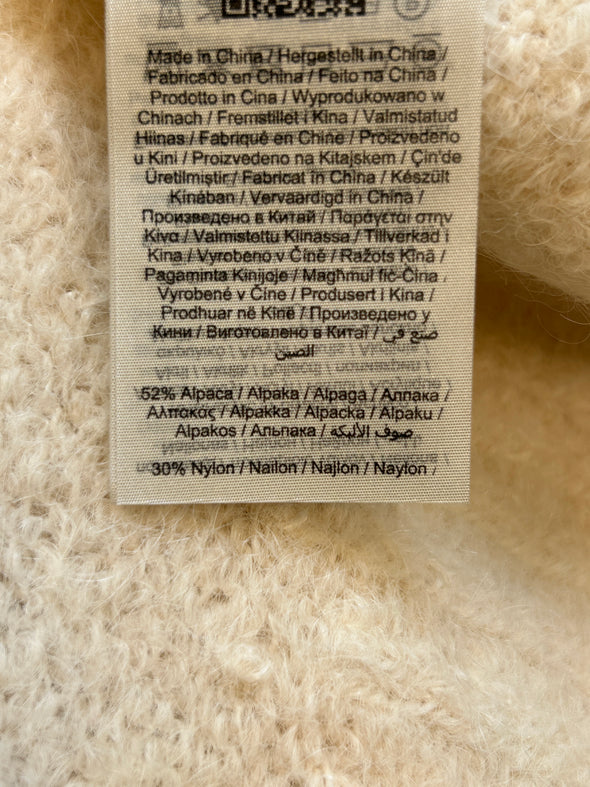 Pull écru en alpaga