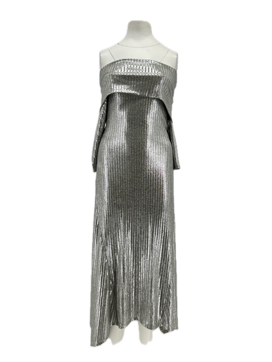 Robe argentée