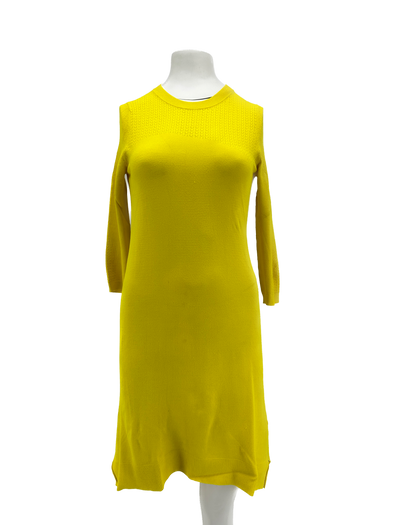 Robe jaune en maille