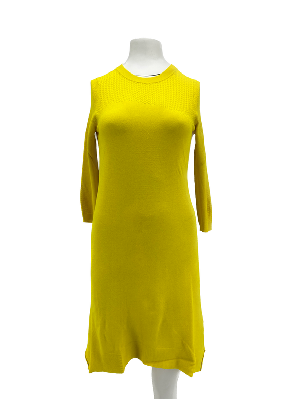 Robe jaune en maille