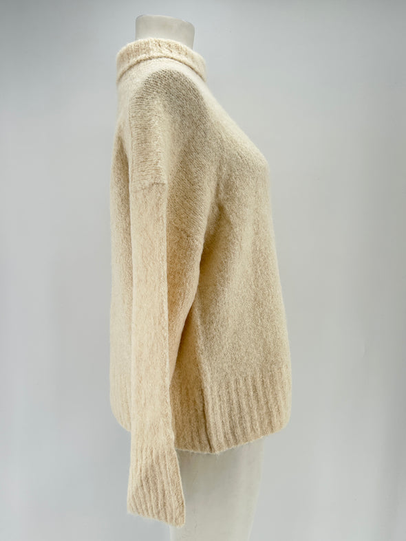 Pull écru en alpaga