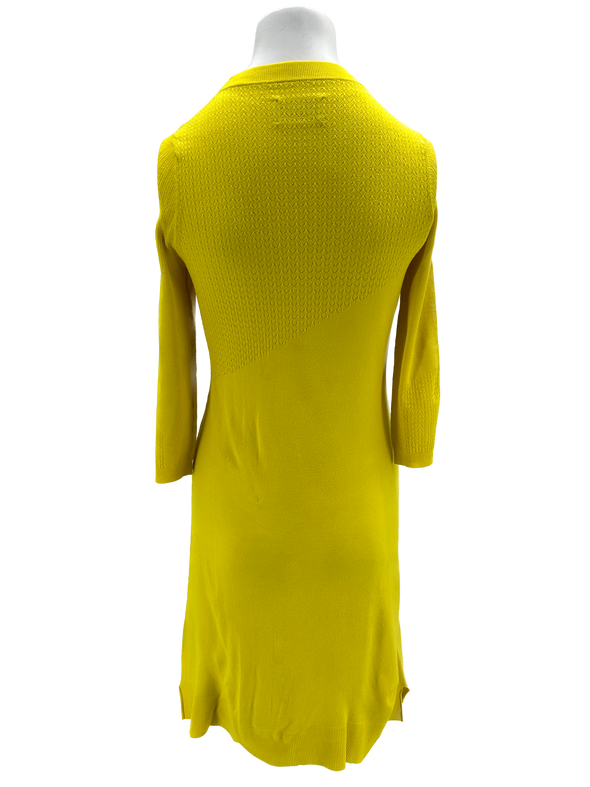 Robe jaune en maille