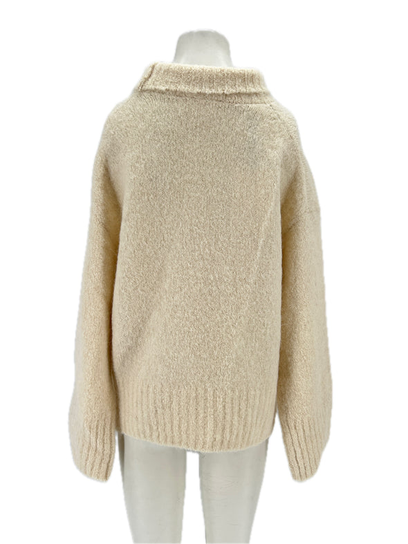 Pull écru en alpaga