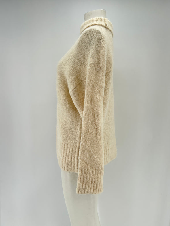 Pull écru en alpaga