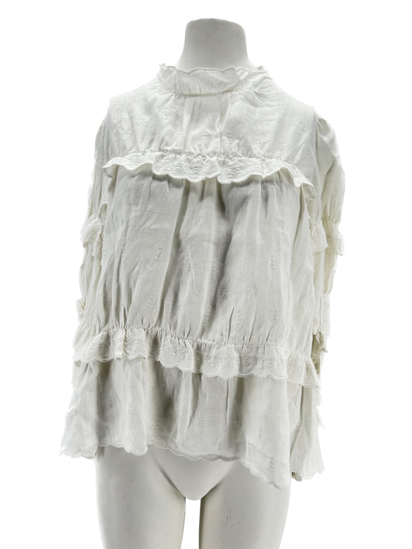 Blouse en lin blanche