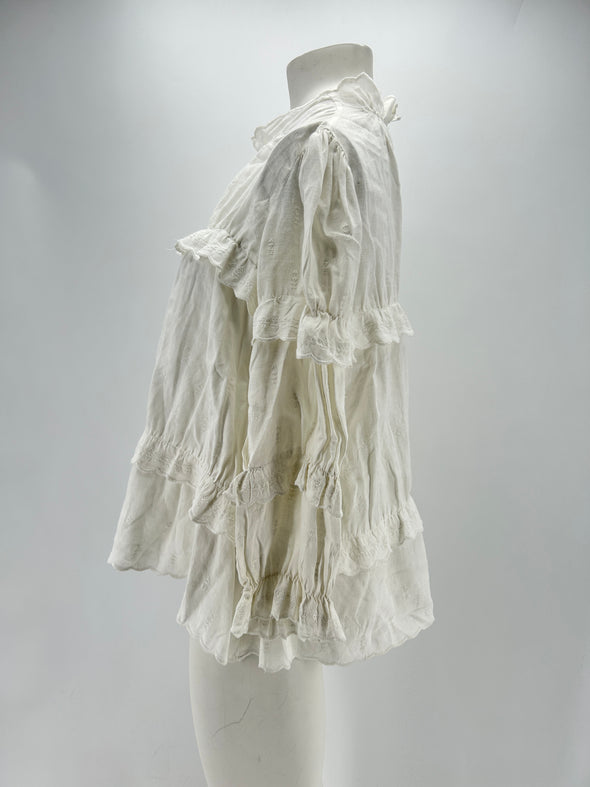 Blouse en lin blanche