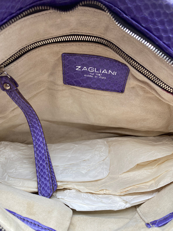 Pochette en python violette