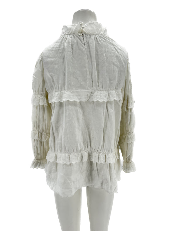 Blouse en lin blanche
