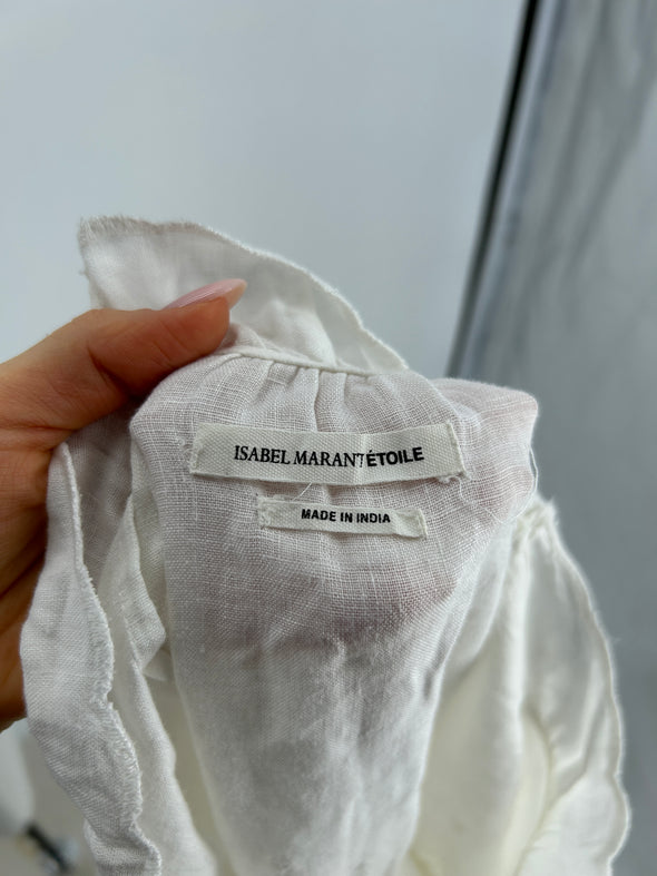 Blouse en lin blanche