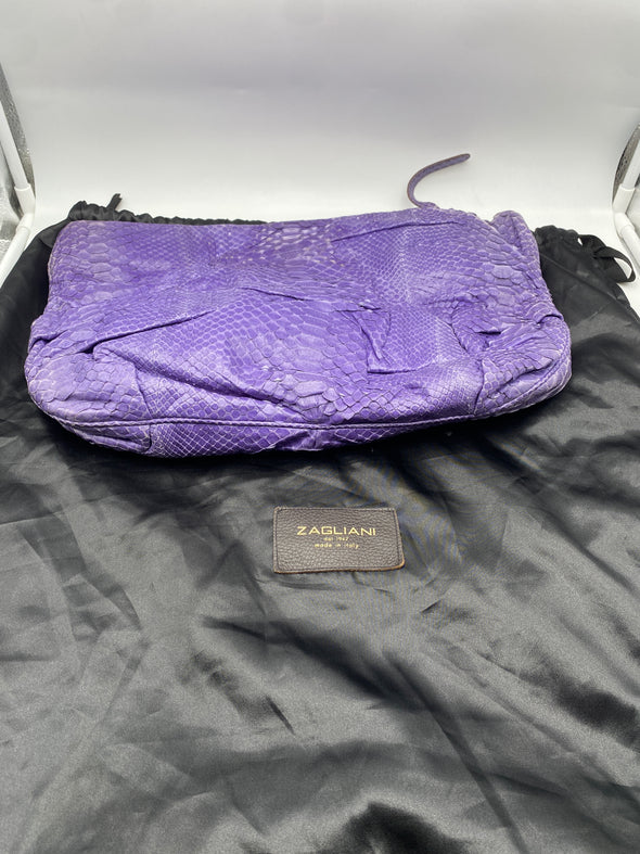 Pochette en python violette