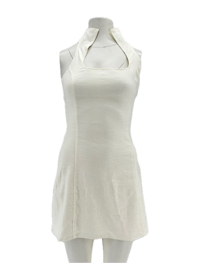 Robe en lin blanche