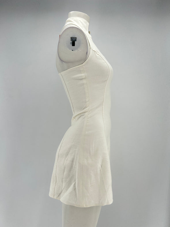 Robe en lin blanche
