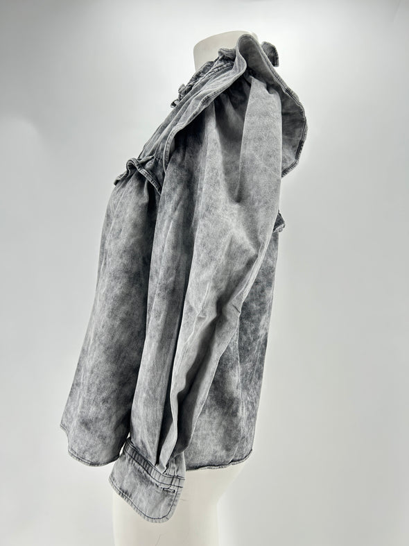 Blouse grise délavée