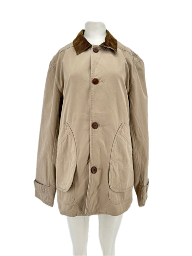 Veste marron avec col en velours