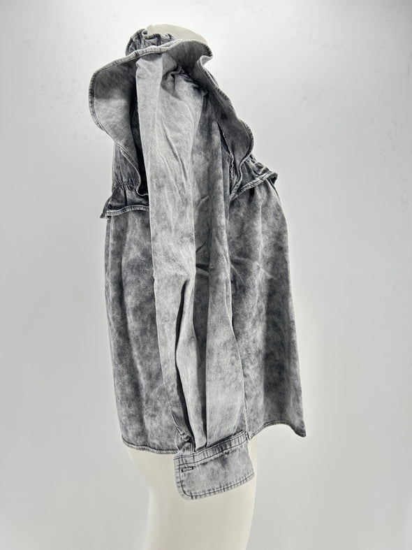 Blouse grise délavée