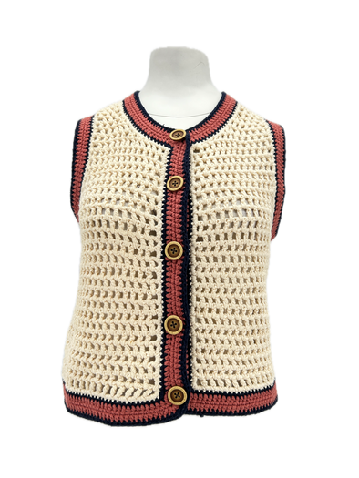 Gilet sans manches en crochet
