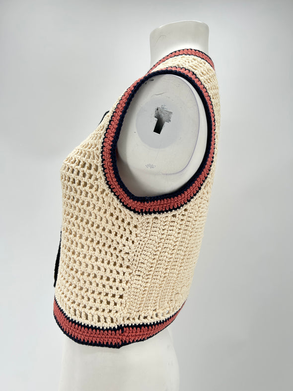 Gilet sans manches en crochet