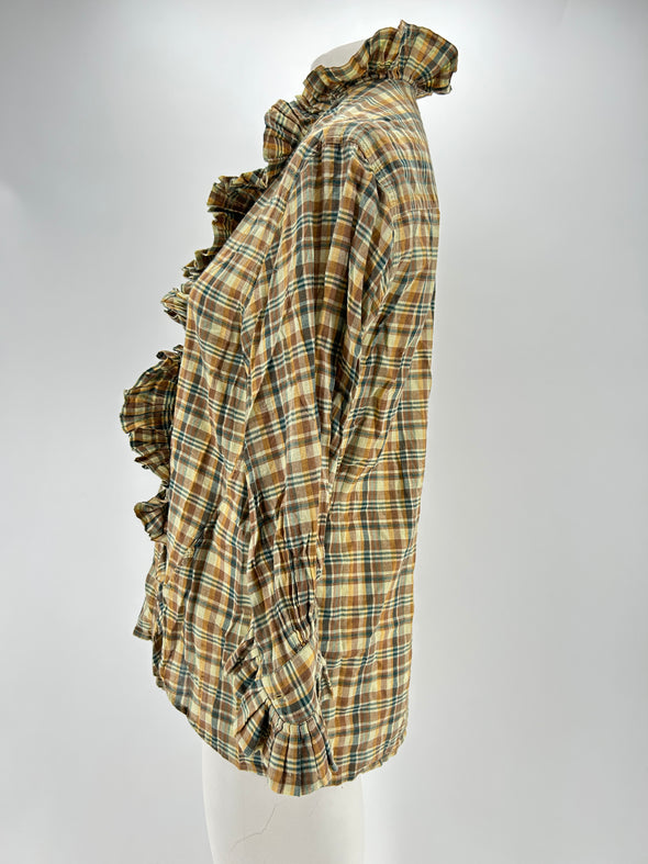 Blouse à carreaux