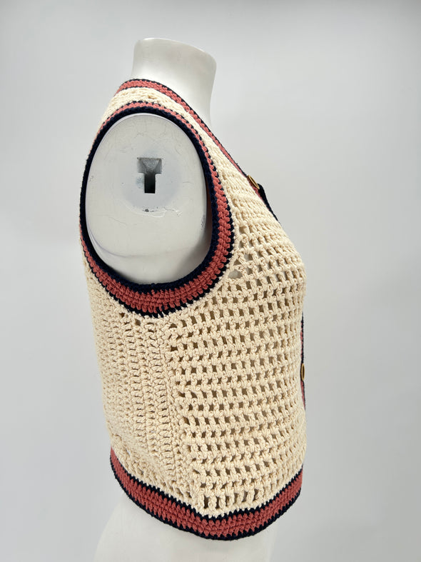 Gilet sans manches en crochet